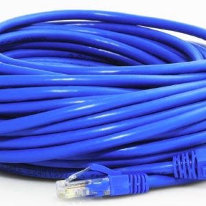 50' Cat 5e, 350MHz, with connectors, blue