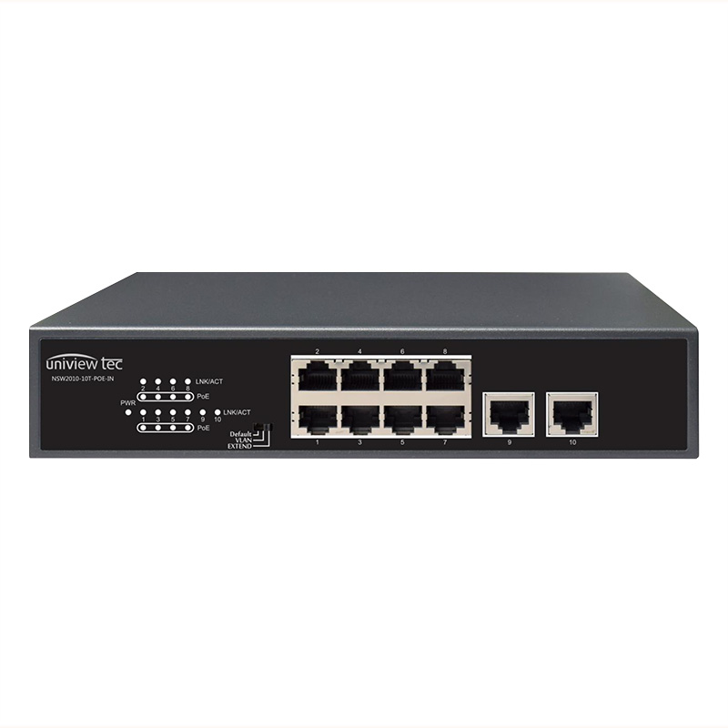 PoE SWITCH 10/100Mb Hub 8 Port périphérique réseau Power over Ethernet Caméras IP NVR 